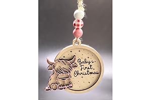Baby Highland Cow Ornament: A Journey of Cuteness and Christmas Cheer