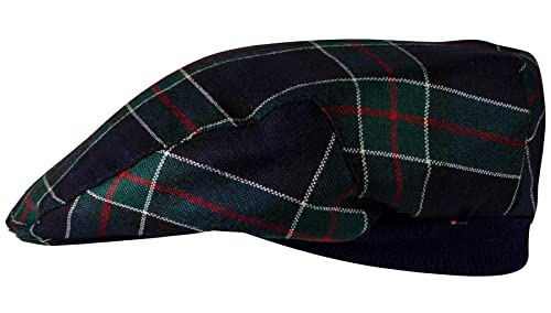Casquette plate tartan Colquhoun homme femme avec bande élastique