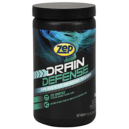 Zep Drain Defense Enzymatic Drain Care Powder ZDC16 (Pack of 2) Safe for Pipes and Septic Systems