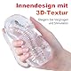 QUEEN’S STORY Masturbieren Mann, Manuelle Masturbator Cup Transparent, 3D Realistische Vagina Oralsex Kristall Penis Trainingsgerät Masturbation Taschenmuschi Erotik Sexspielzeug für Männer