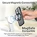 BLACK+DECKER 360°Spin Magnetic Stand for iPhone 16 Case, Compatible with MagSafe Protective Stylish for iPhone16 Case for Women, Ostand Kickstand Rotatable, Lanyard, Extra Buttons, Black