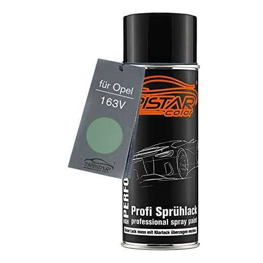 TRISTARcolor Pintura automotriz Bote de spray para Opel 163V Caribbean Green Metallic Pintura base aerosol 400 ml