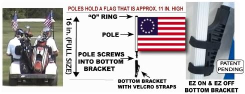 Miniatura 2 de Betsy Ross - Soporte EZ On & Off para carrito de golf