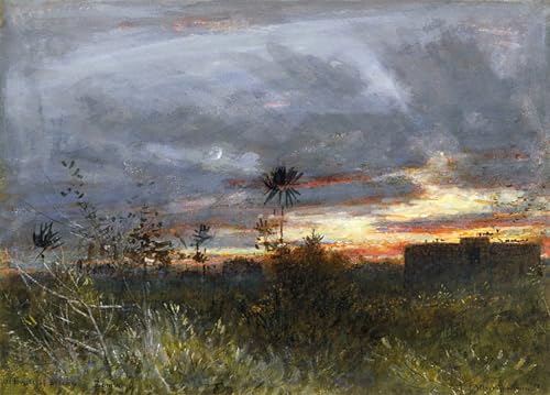 Art Murale Impression de Prestige Albert Goodwin Bombay Toile Décorative 60x90
