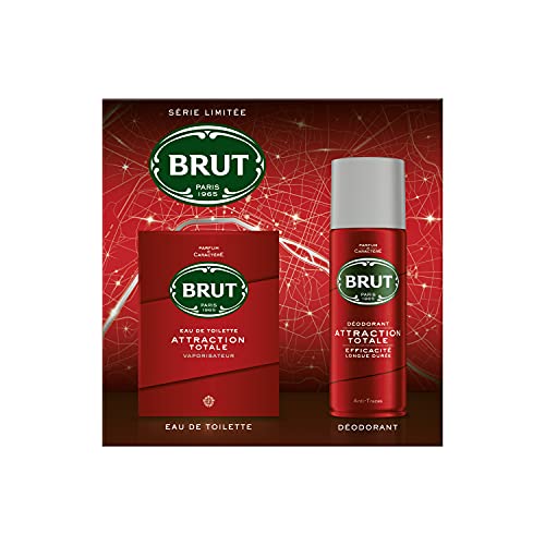 Brut Coffret Cadeau Homme Attraction Totale avec Eau de Toilette Attraction Totale 100ml et Déodorant 200ml, Parfum boisé et raffiné, Idée cadeau à offrir x1 - Image 7