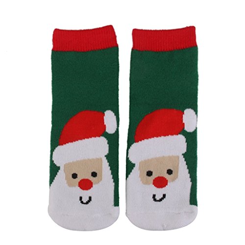 RUIIO 1 Pares de Lindo para bebé de Navidad Patrón de Navidad Calcetines Regalos Xmas Decor (S 1  3), 05