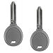 KeylessOption Transponder Chip Uncut Ignition Key Blank Replacement for Y160 (Pack of 2)