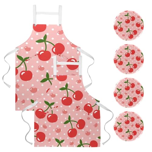 Tablier de cuisine multicolore réglable pour éviter les taches