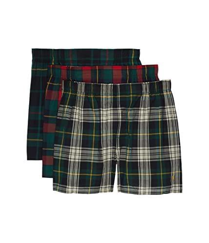 POLO RALPH LAUREN Klassische Boxershorts aus Baumwollstrick, 3er-Pack, Elliot Plaid / Aspen Plaid / Dakota Plaid, S