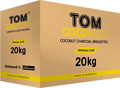 TOM Cococha Gold - Carbón natural para cachimba (20 kg)