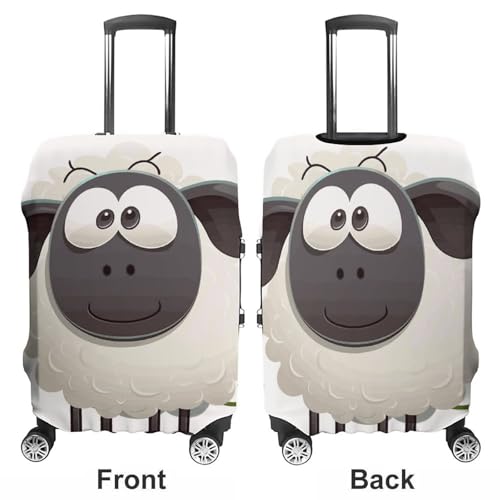Sheep Printed Luggage Cover Protector, Fits 18-32 Inch Luggage3