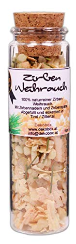 Dekobox Zirben Weihrauch - Premium Weihrauch mit Zirbennadeln und Zirbenspäne Cover