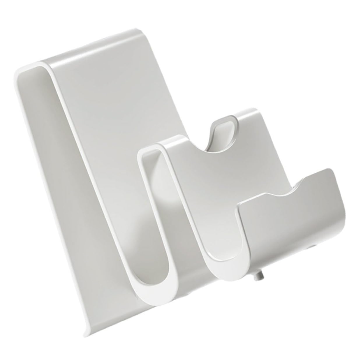 Sosoport Pot Lid Organizer Multi Function Kitchen Countertop Rack for Pan Covers Spoon Rest and Utensils Space Saving Stand with Dual Handles for and Cleaning