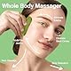 Gua Sha Jade Tool - Natürlicher Gesichtsmassagestein Jadestein für Gesicht, Augen, Nackenpflege, Hautpflege Geschenke für Frauen & Männer (Grün)
