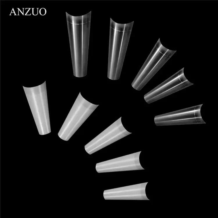 Coslifestore 500PCS Ballerina Nail Tips for Gel & Acrylic (NATURAL) 2