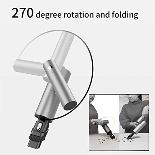 weining Car Vacuum Cleaner Handheld Rotatable Mini Vacuum for Car Home High Power - DC 12.6V Cordless Portable Vacuum Wet Dry and USB