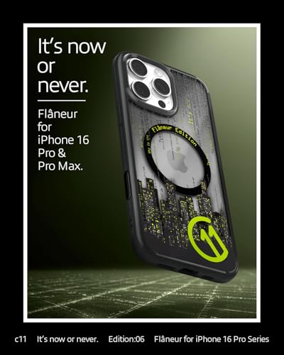 Image of Spigen Ultra Hybrid T MagFit Back Cover Case for iPhone 16 Pro, c11 Collection, MagSafe Compatible, Camera Control Covered, 3D Effect with Hexa-Layer Print - PC+TPU | Flaneur