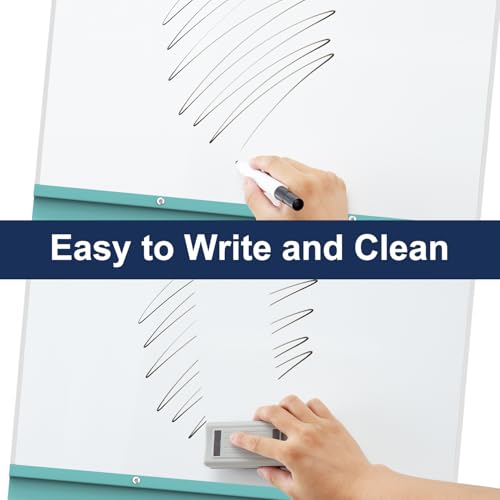 Image of TSJ OFFICE Rolling Whiteboard Standing - 40 x 26 Inches Mobile White Board