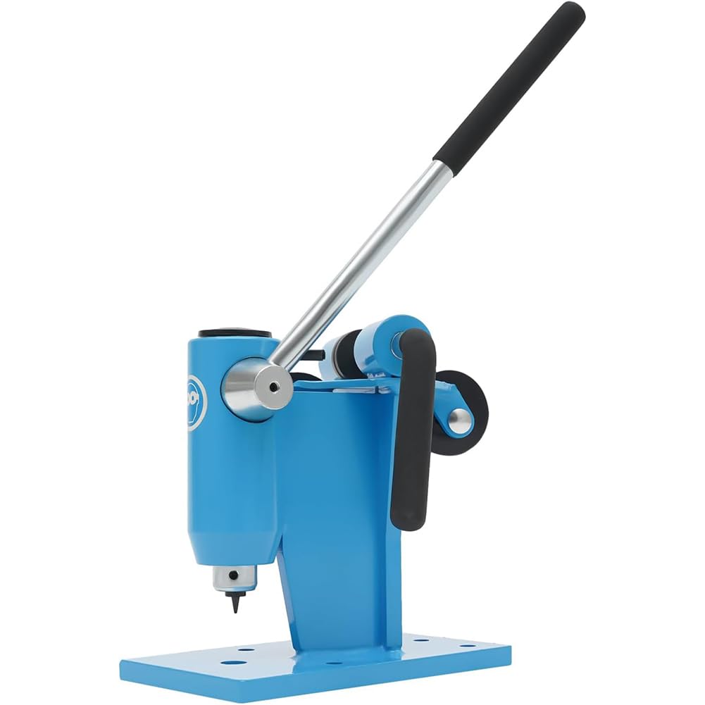 Motosierra Cadena Rompedor De Banco Girador, 2 En 1 Roto Motosierra Máquina De Cadenas Remachadora Combo para Motosierra Mantenimiento Y Reparación Blue,One Size