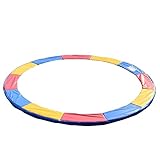 HOMCOM Trampolin Randabdeckung Sicherheitsnetz 8ft 10ft 12ft 15ft (Randabdeckung: Ø 366cm-Bunt)