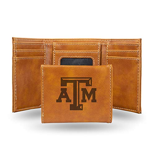 Image of Rico Industries NCAA Laser Engraved Trifold Laser Engraved Tri-Fold Wallet - Men's Accessory
