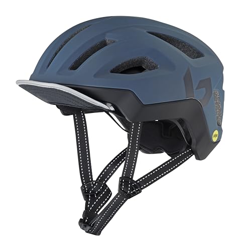 Bollé - React MIPS, Navy Matte, No Lens Reference, Medium, Bike Helmets, Unisex, Adult