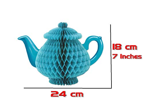 Beistle Tissue Teapot Centerpiece, 7", Blue #TOP1