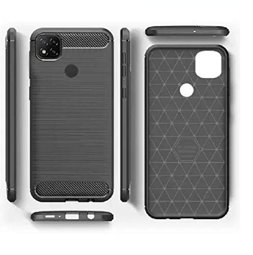 Image of Basic Case for Mi Redmi 9, Redmi 9C, Redmi 9 Activ, Poco C31 (Carbon Fibre Black)