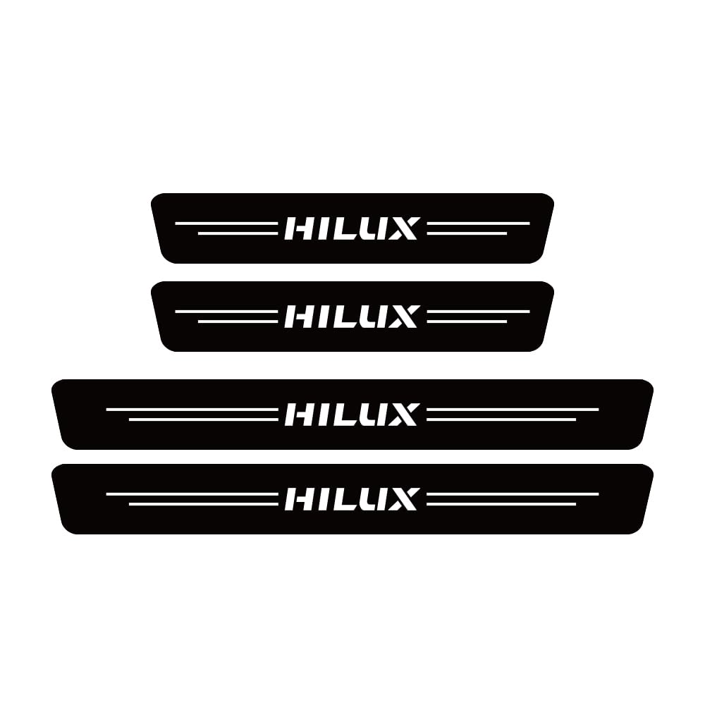 Sdyayfge Normal 4Pcs Kick Plates Car Door Sill Protector,For Hilux