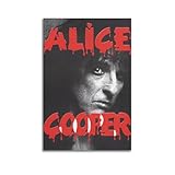GVMRFCDD Alice Cooper-Poster, Wandkunst, Leinwandposter, 