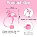 Whaline 4Pcs Flamingo Straw Cover Cap Pink Reusable Silicone Straw Topper 10 Mm/0.4 Inch Straws Tip Lid Protector for Summer Hawaiian Tropical Luau Beach Party Favors Supplies