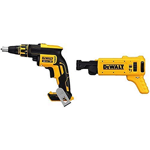 DEWALT DCF620B 20-volt MAX XR Li-Ion Brushless Drywall ScrewGun (Tool Only) with DCF6201 20-volt MAX XR Li-Ion Drywall ScrewGun Cordless Collated Magazine Attachment New York 