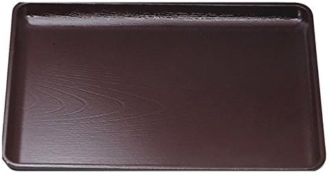 福井クラフト(Fukui Craft) ABS Obon 5-43-44 Tray Keyaki Kaiyaki Festival Bon, New Sake SL, 42.5x30.5x2cm, brown