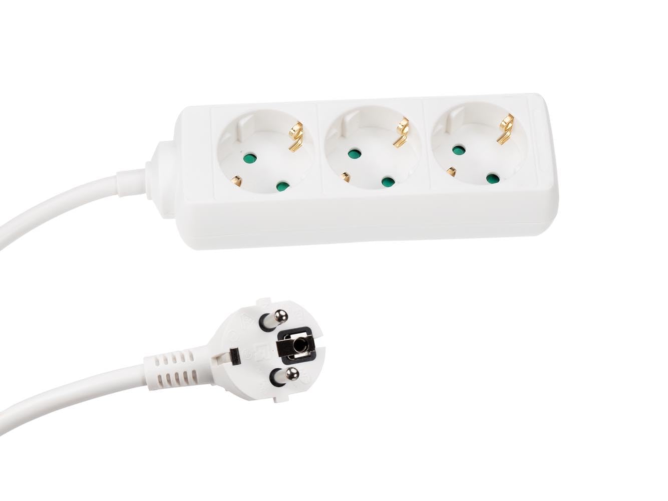 Perel EB3/G Triple Socket Extension Lead