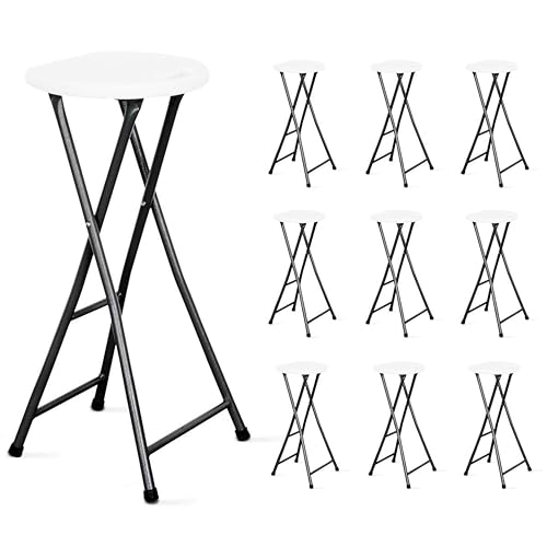 Rekkem Lot de 10 tabourets de Bar Pliant
