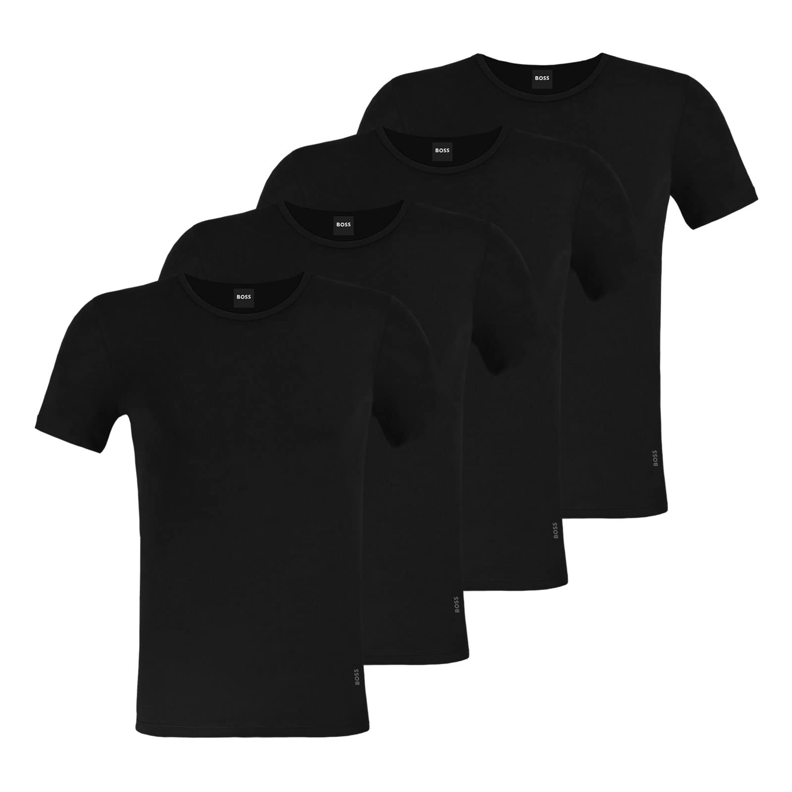 Hugo Boss Men's Black Boss Orange Rn Modern 2-Pack T-Shirts Nos - 001  42 Xl
