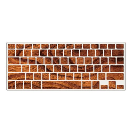 Funda MacBook Air 15 M2 A2941 estilo madera JZ ideal para cafeterías y teletrabajo con protector 3