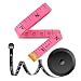2 Pack Tape Measure Measuring Tape for Body Fabric Sewing Tailor Cloth Knitting Home Craft Measurements, 60-Inch Soft Fashion Pink & Retractable Black Tape Measure Body Measuring Tape Set, Dual Sided