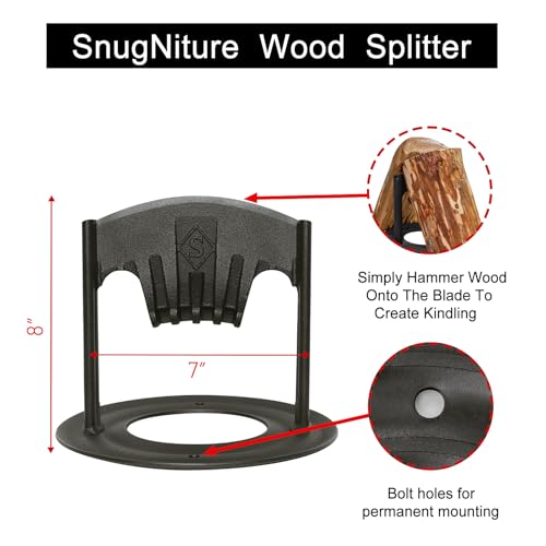 image for SnugNiture Firewood Kindling Splitter, Manual Kindling Log Splitting T