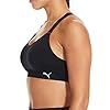 PUMA Women Sports Bra, 3-Pack (Black/White/Grey, Large)