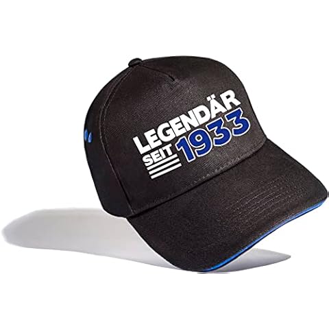 Geburtstagsgeschenk für Opa: Legendär seit 1933 - Cap zum 90. Geburtstag - Jahrgang 1933 - Kappe Geburtstag Opi Hut Baseball Cap Herren (One Size) Cover