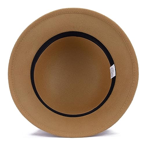 Cynken CKS3745L Women Polyester 1920S Vintage Cloche Bucket Hat Fall Winter Straight Bowknot Cap Blue thumb #3