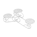 3-stöckiger großer weißer Kuchenständer – elegantes Hochzeits- und Geburtstags-Desserttablett für Partys, Veranstaltungen und Feiern – perfekt für Kuchen und Gebäck