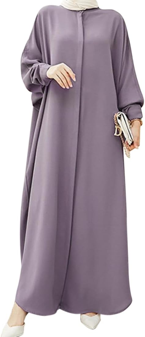 Abayas for Women Muslim Dress Modest Maxi Robe Abaya Kaftan Dresses Eid Prayer Clothes Arabian Islamic Dubai Outfit