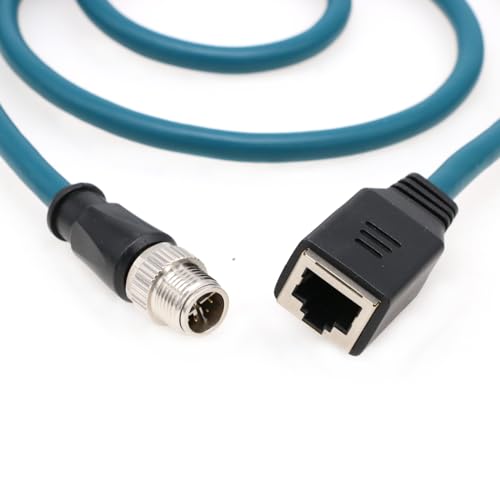 Cable Ethernet SZRMCC M12 8 Pin a RJ45 1 m miniatura 3