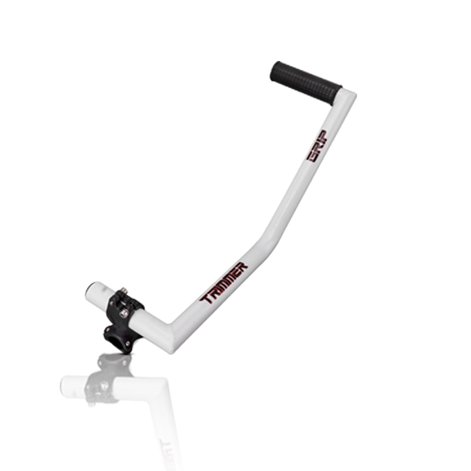 Elprico Ergonomischer Rasentrimmer-Griff, Unkrautfresser-Griffverlängerung mit Halterungsclip, Rasentrimmer-Griff aus Aluminium, für Rasenpflege, Landschaftsbau