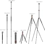 Camera Tripod, K&F Concept 93.7''/238cm Overhead Tripod Monopod with Horizontal Rotatable Center Column Arm 360 Degree Ball Head Compatible with Canon Nikon and DSLR Cameras