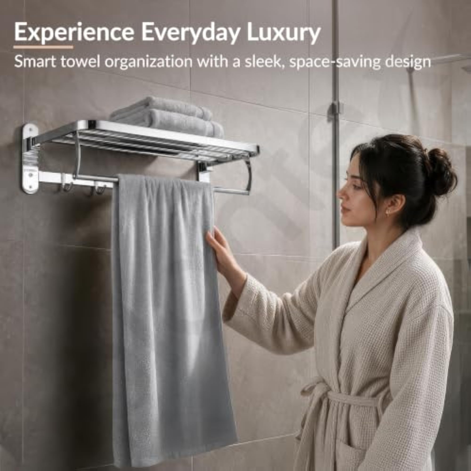 304 Stainless Steel Towel Rack, 24 Inch