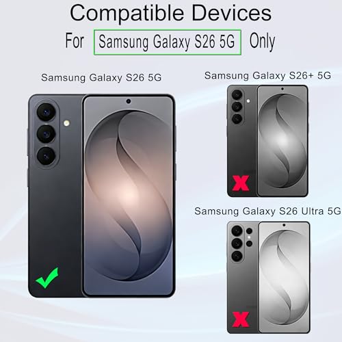 Image of Ibywind Screen Protector for Samsung Galaxy S26 5G,2-Pack,9H Hardness Tempered Glass with Camera Lens Protector,Easy Installation Tool,Bubble-Free,Fingerprint Unlock,Anti-Shatter,Anti-Scratch