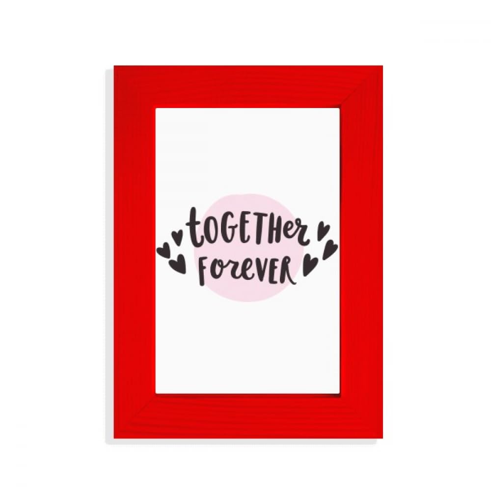 Cadre photo Together Forever rouge pour immortaliser vos plus beaux souvenirs amoureux
